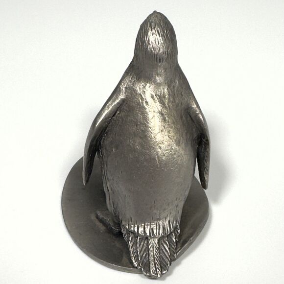 Hudson Mother and Baby Pewter Penguin Figure 1977 70s - Picture 3 of 9